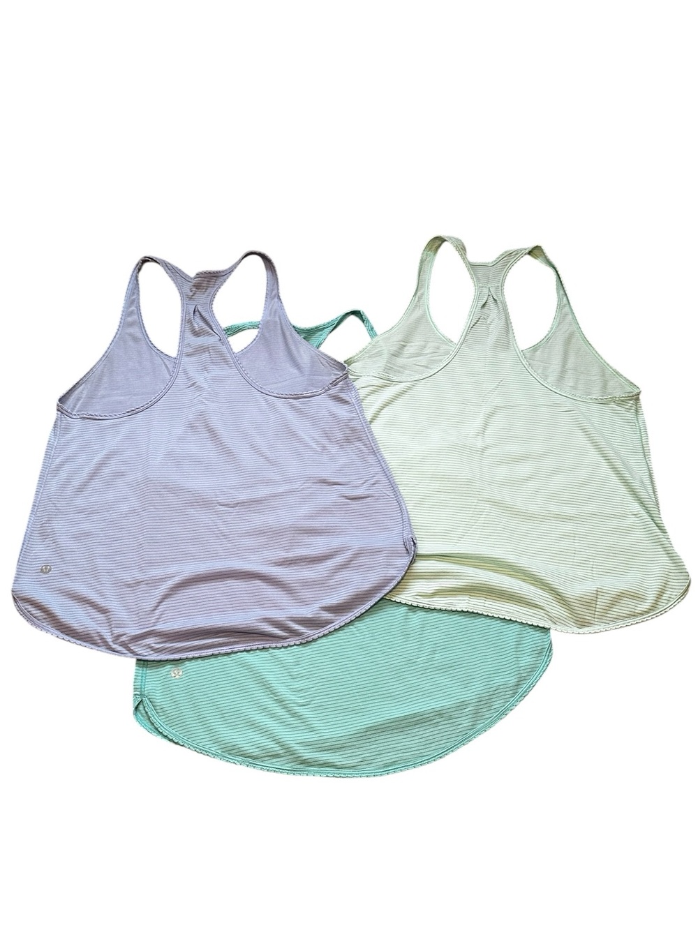 Lululemon Singlet Racerback Tank Tops S Scalloped Hems Athleisure Yoga Athletic